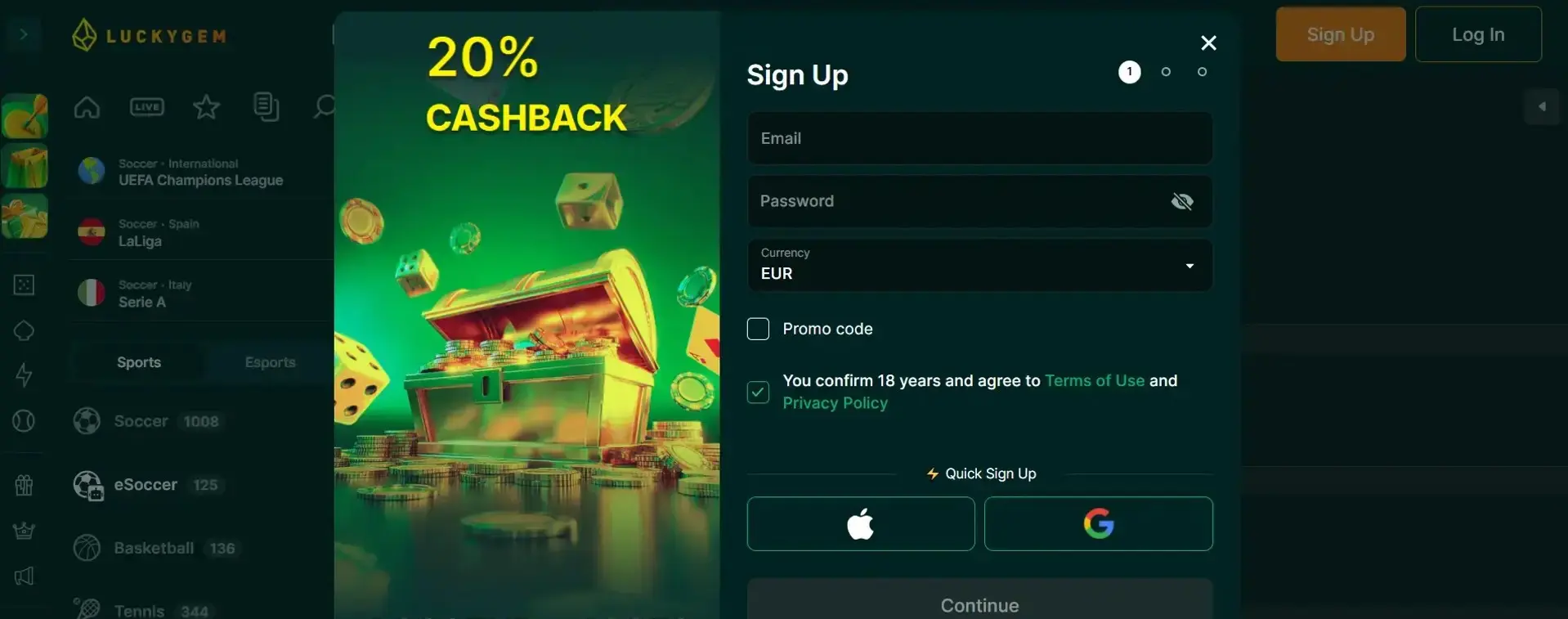 Luckygem Casino – Speel slots en live spellen met echt geld image 2