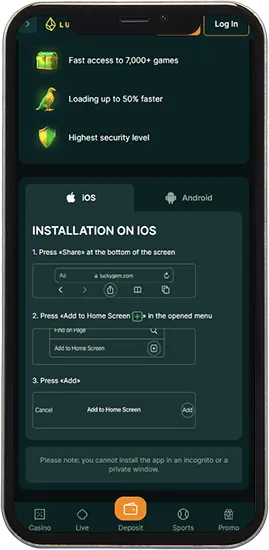 Download Luckygem Casino voor iPhone en Android