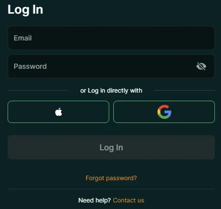 Log in op je Lucky Gem Casino-account